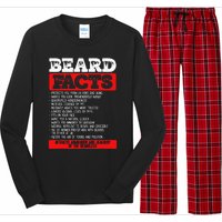 Beard Facts Beard Lover Long Sleeve Pajama Set