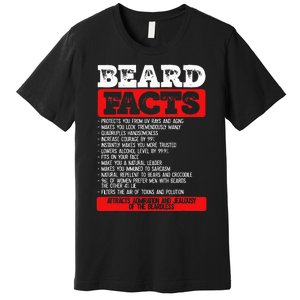 Beard Facts Beard Lover Premium T-Shirt