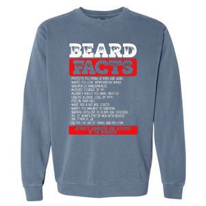 Beard Facts Beard Lover Garment-Dyed Sweatshirt