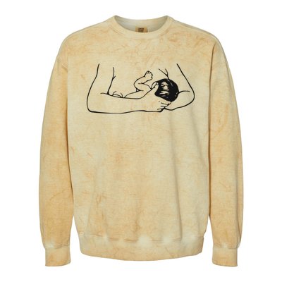 Breast Feeding Colorblast Crewneck Sweatshirt