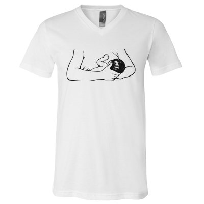 Breast Feeding V-Neck T-Shirt