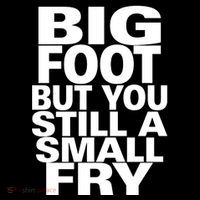 Big Foot But You Still A Small Fry Stripe Pom Pom Beanie