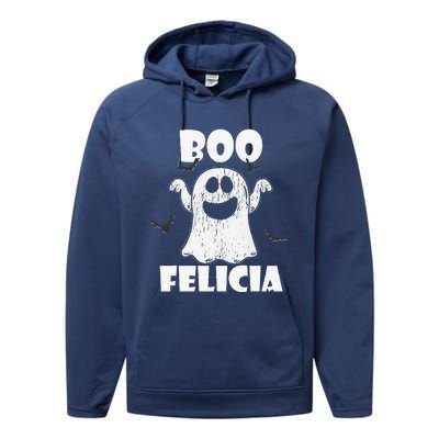 Bye Felicia BOO FELICIA Funny Halloween Ghost Performance Fleece Hoodie