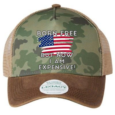 Born Free But Now I Am Expensive Funny Legacy Tie Dye Trucker Hat