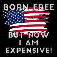 Born Free But Now I Am Expensive Funny City Backpack