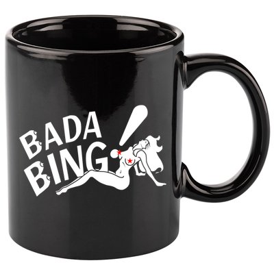 Bada Funny Bings Men's For Men Women 11oz C Handle Ceramic Mug