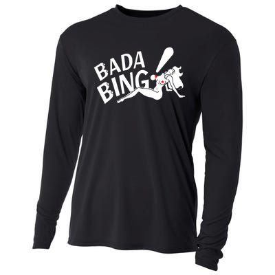 Bada Funny Bings Men's For Men Women Cooling Performance Long Sleeve Crew