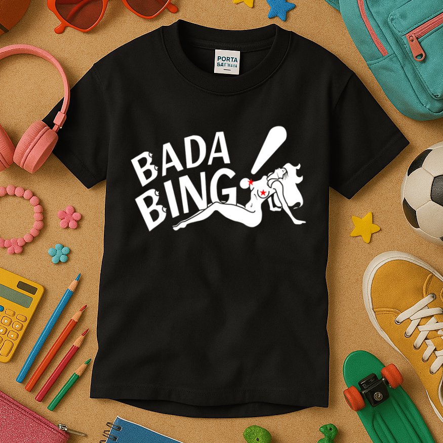 Bada Funny Bings Men's For Men Women Kids T-Shirt