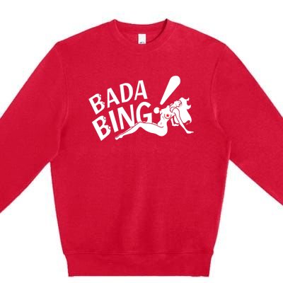 Bada Funny Bings Men's For Men Women Premium Crewneck Sweatshirt