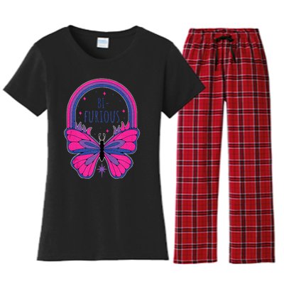 Bi Furious Bi Bisexual Pride Women's Flannel Pajama Set