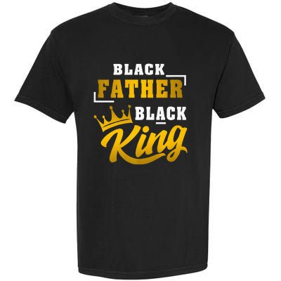 Black Father Black King African American Dad Fathers Day Premium Garment-Dyed Heavyweight T-Shirt