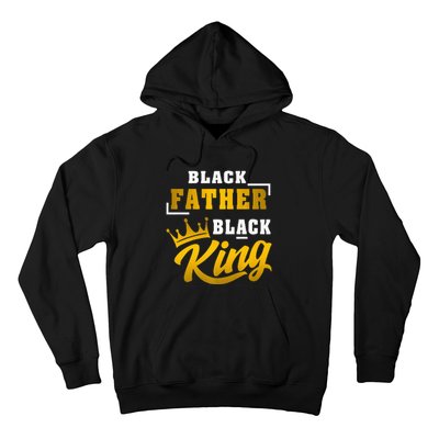 Black Father Black King African American Dad Fathers Day Premium Hoodie