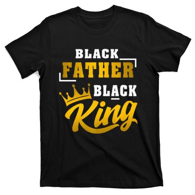 Black Father Black King African American Dad Fathers Day Premium T-Shirt