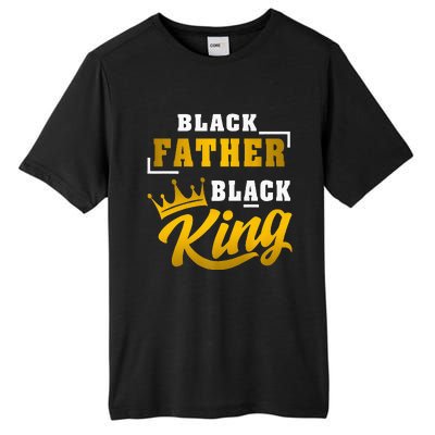 Black Father Black King African American Dad Fathers Day Premium Tall Fusion ChromaSoft Performance T-Shirt