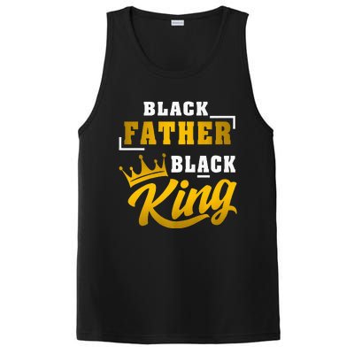 Black Father Black King African American Dad Fathers Day Premium PosiCharge Competitor Tank