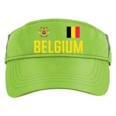 Belgium Flag Belgie Football Soccer Fan Adult Drive Performance Visor