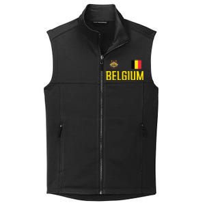 Belgium Flag Belgie Football Soccer Fan Collective Smooth Fleece Vest