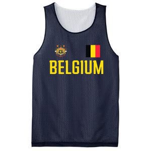 Belgium Flag Belgie Football Soccer Fan Mesh Reversible Basketball Jersey Tank