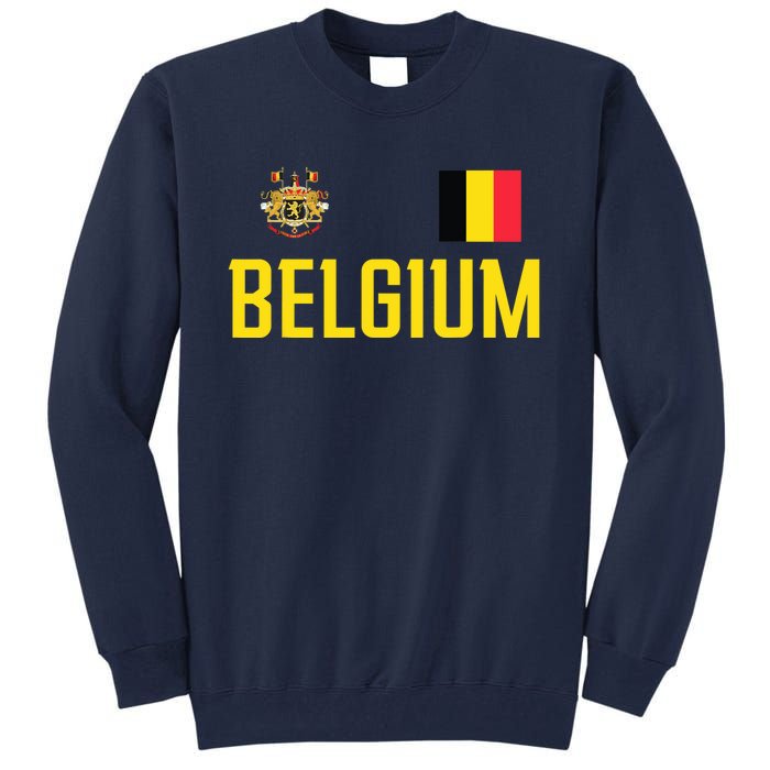 Belgium Flag Belgie Football Soccer Fan Tall Sweatshirt