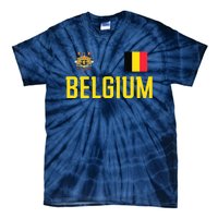 Belgium Flag Belgie Football Soccer Fan Tie-Dye T-Shirt