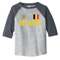 Belgium Flag Belgie Football Soccer Fan Toddler Fine Jersey T-Shirt