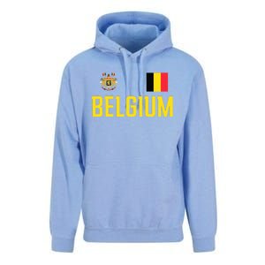 Belgium Flag Belgie Football Soccer Fan Unisex Surf Hoodie