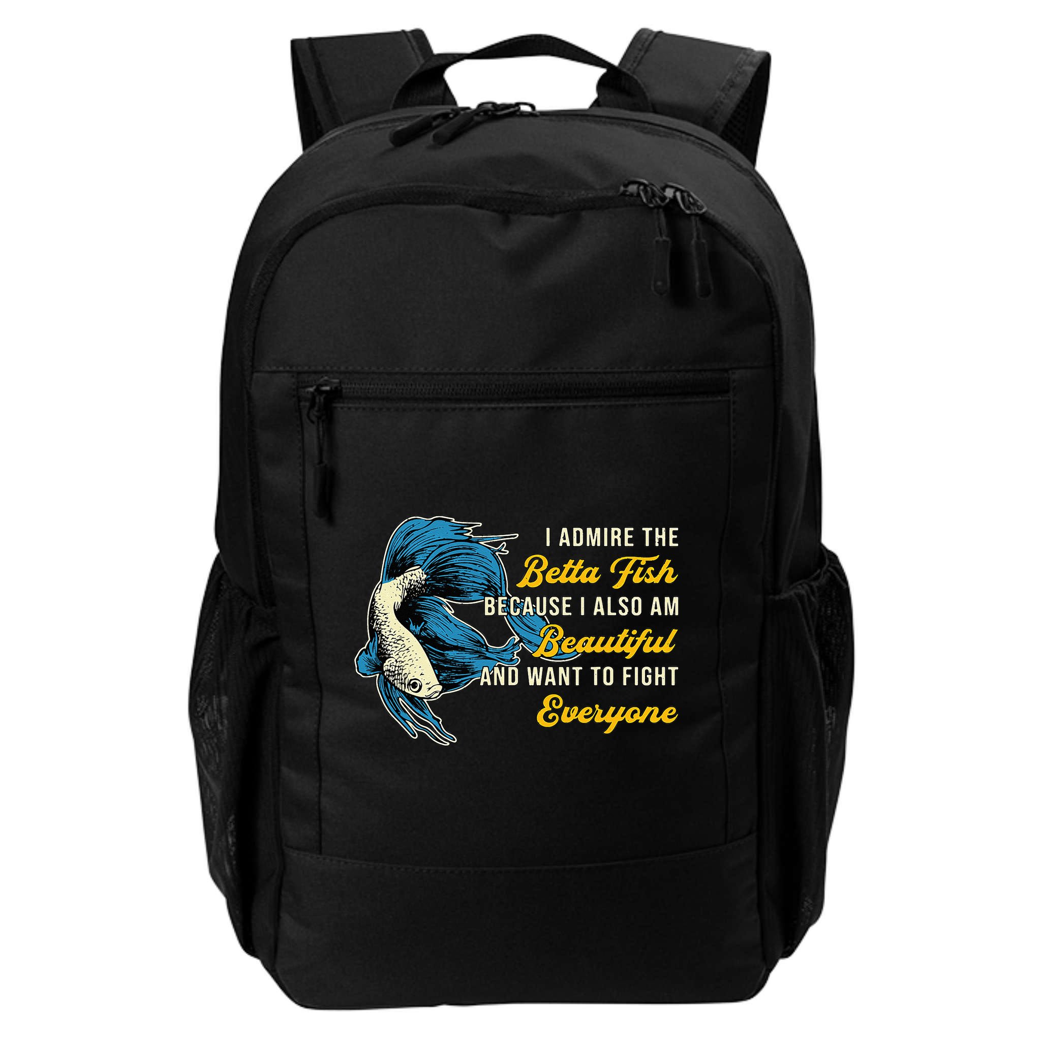 Betta Fish Because Fish Lover Aquarium Vintage Betta Fish Backpack