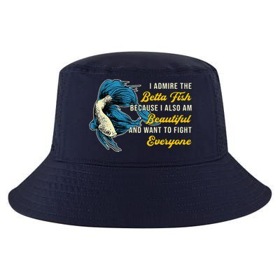 Betta Fish Because Fish Lover Aquarium Vintage Betta Fish Cool Comfort Performance Bucket Hat