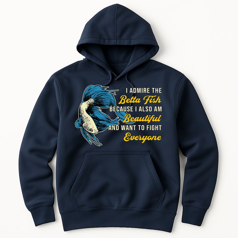 Betta Fish Because Fish Lover Aquarium Vintage Betta Fish Hoodie