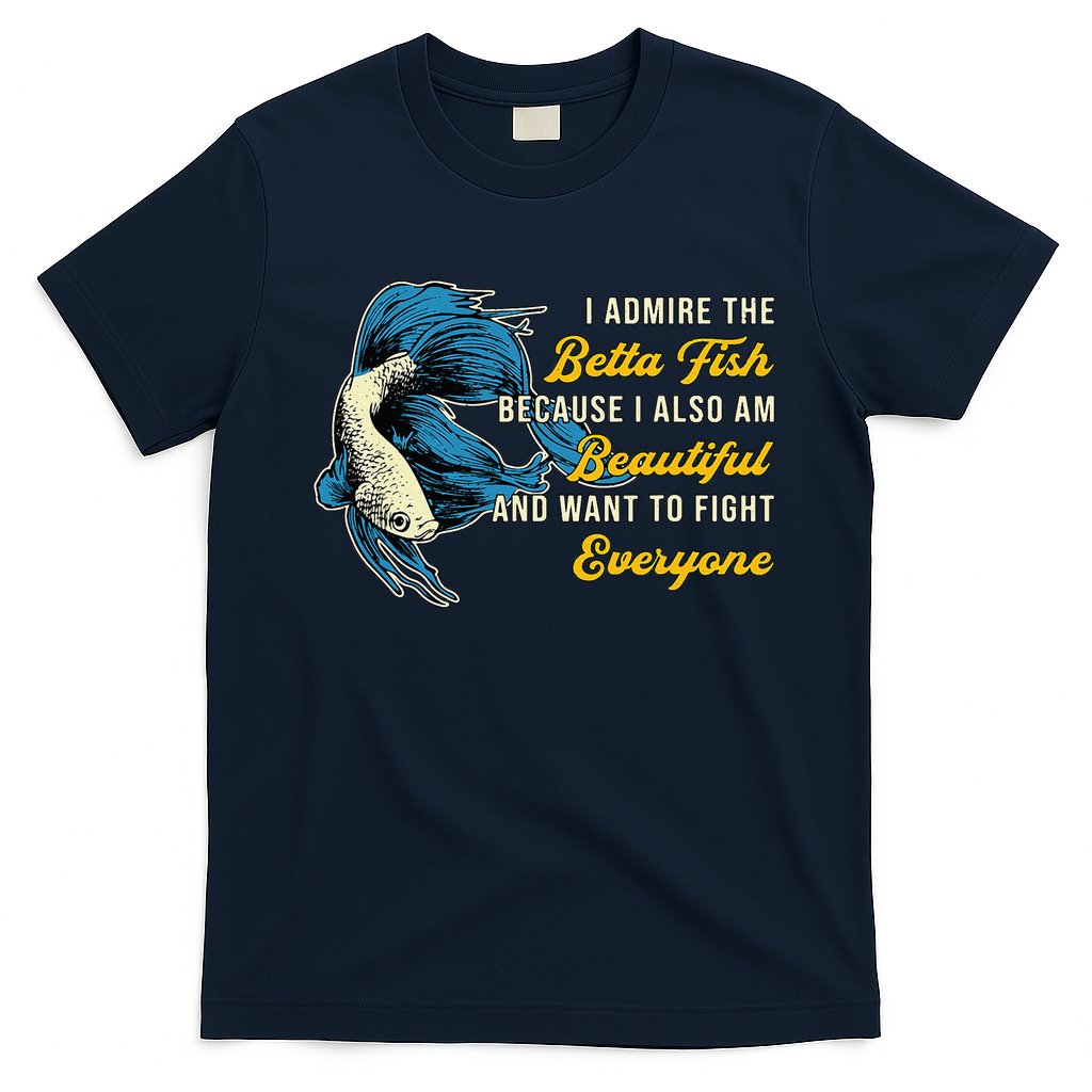 Betta Fish Because Fish Lover Aquarium Vintage Betta Fish T-Shirt