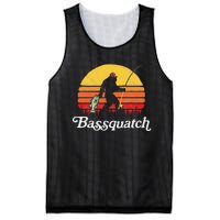 Bassquatch! Funny Bigfoot Fishing Outdoor Retro Mesh Reversible Basketball Jersey Tank