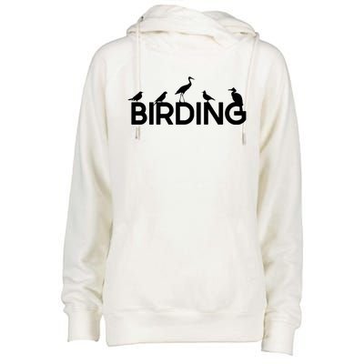 Birding For Bird Lover Gift Womens Funnel Neck Pullover Hood