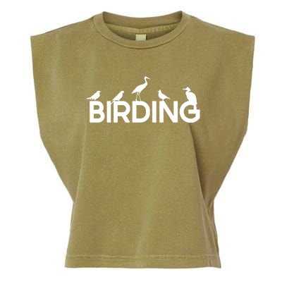 Birding For Bird Lover Gift Garment-Dyed Women's Muscle Tee