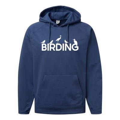 Birding For Bird Lover Gift Performance Fleece Hoodie