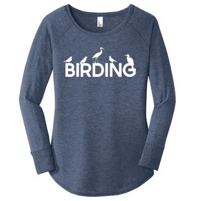 Birding For Bird Lover Gift Women's Perfect Tri Tunic Long Sleeve Shirt