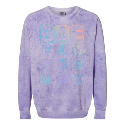 Bae Funny Best Auntie Ever Gift Cool Gift Colorblast Crewneck Sweatshirt