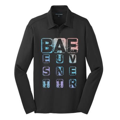 Bae Funny Best Auntie Ever Gift Cool Gift Silk Touch Performance Long Sleeve Polo