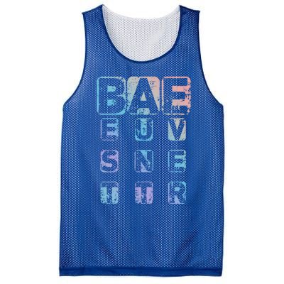 Bae Funny Best Auntie Ever Gift Cool Gift Mesh Reversible Basketball Jersey Tank