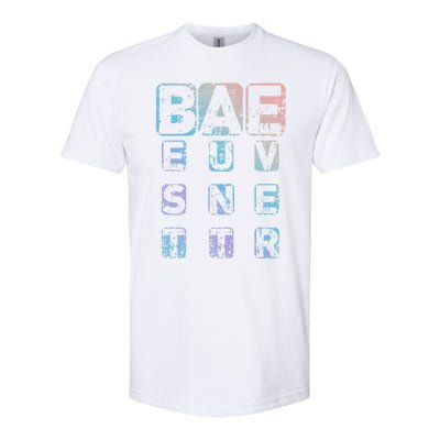 Bae Funny Best Auntie Ever Gift Cool Gift Softstyle® CVC T-Shirt