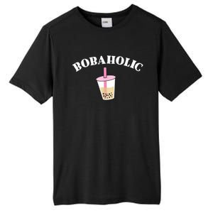 Bobaholic Funny Bubble Tea Tall Fusion ChromaSoft Performance T-Shirt