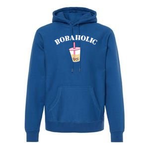 Bobaholic Funny Bubble Tea Premium Hoodie