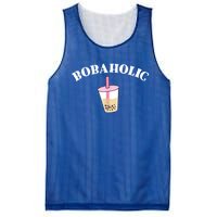 Bobaholic Funny Bubble Tea Mesh Reversible Basketball Jersey Tank