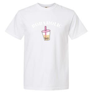 Bobaholic Funny Bubble Tea Garment-Dyed Heavyweight T-Shirt