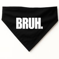 Bruh Funny Bro Saying Surfer Skaters Greeting USA-Made Doggie Bandana