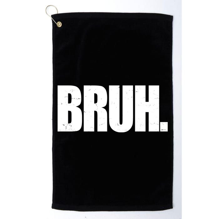 Bruh Funny Bro Saying Surfer Skaters Greeting Golf Towel