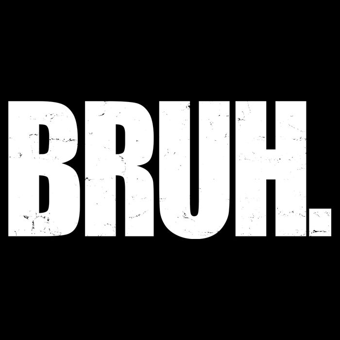 Bruh Funny Bro Saying Surfer Skaters Greeting Women's Knotted Racerback Tank