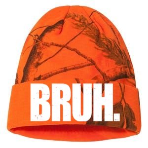 Bruh Funny Bro Saying Surfer Skaters Greeting Kati Licensed 12" Camo Beanie