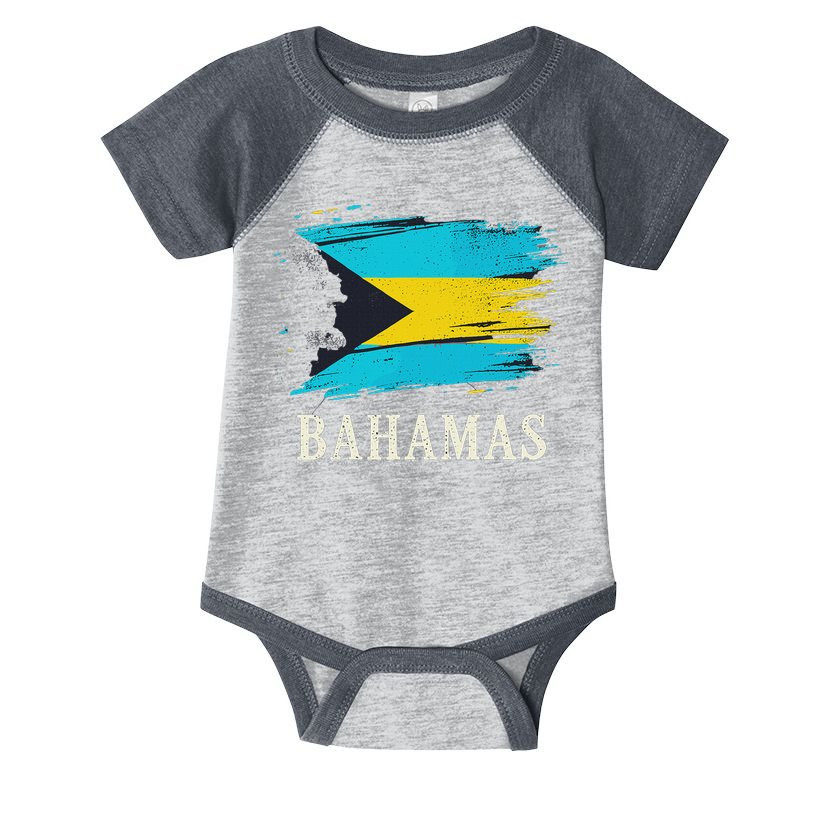 Bahamas Flag Bahamas Vacation Infant Baby Jersey Bodysuit