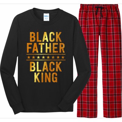 Black Father Black King Fathers Day Dope Dad Husband Long Sleeve Pajama Set