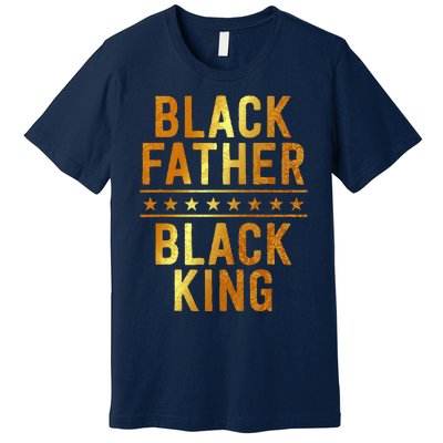 Black Father Black King Fathers Day Dope Dad Husband Premium T-Shirt